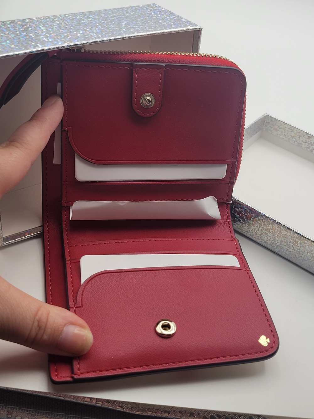 Kate Spade Bifold Wallet In A Gift Box - New Women | Color: Gold - Picture 6 of 7